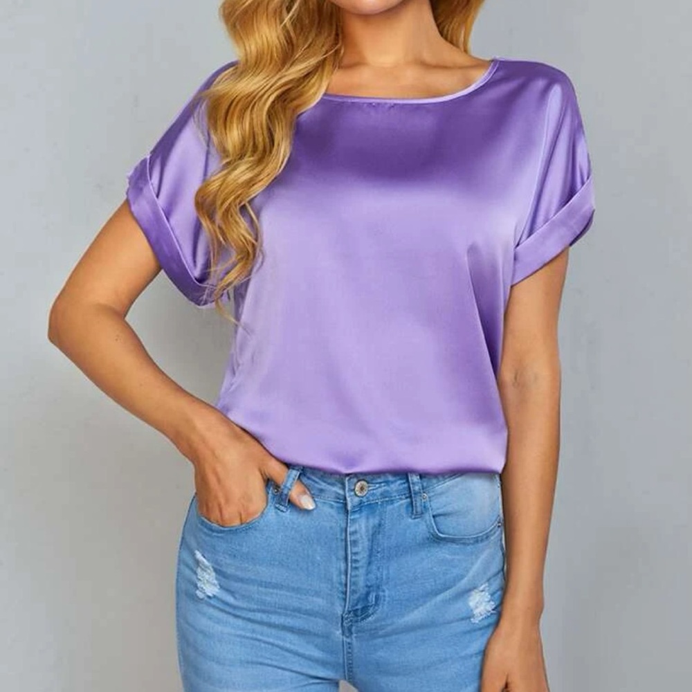 Luxe cuff sleeve blouse - Picture 4 of 16